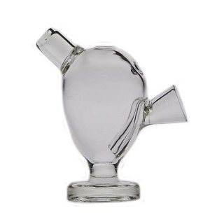 Mini Water Smoking Hand Pipe With Diffusion Perc Clear 2pcs/set