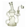 8" Tall Klein Bong klein Recycler Oil rig Clear Female Joint Size 14.4mm